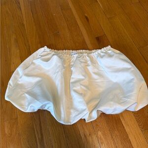 Elegant White Women's bubble skirt
